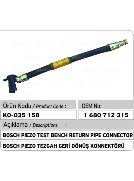 Bosch Piezo Test Bench Return Pipe Connector